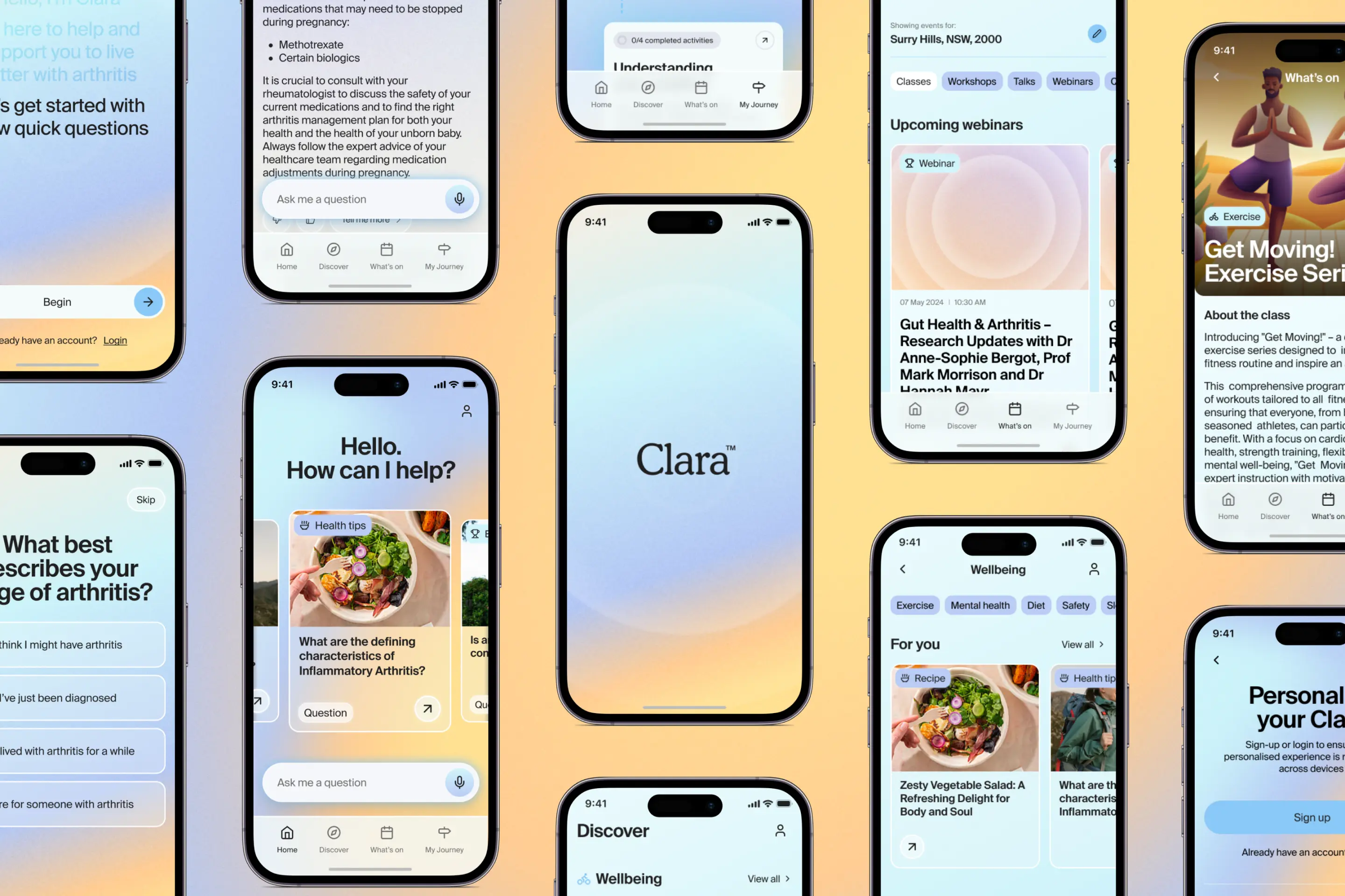 Clara supporting people with arthritis